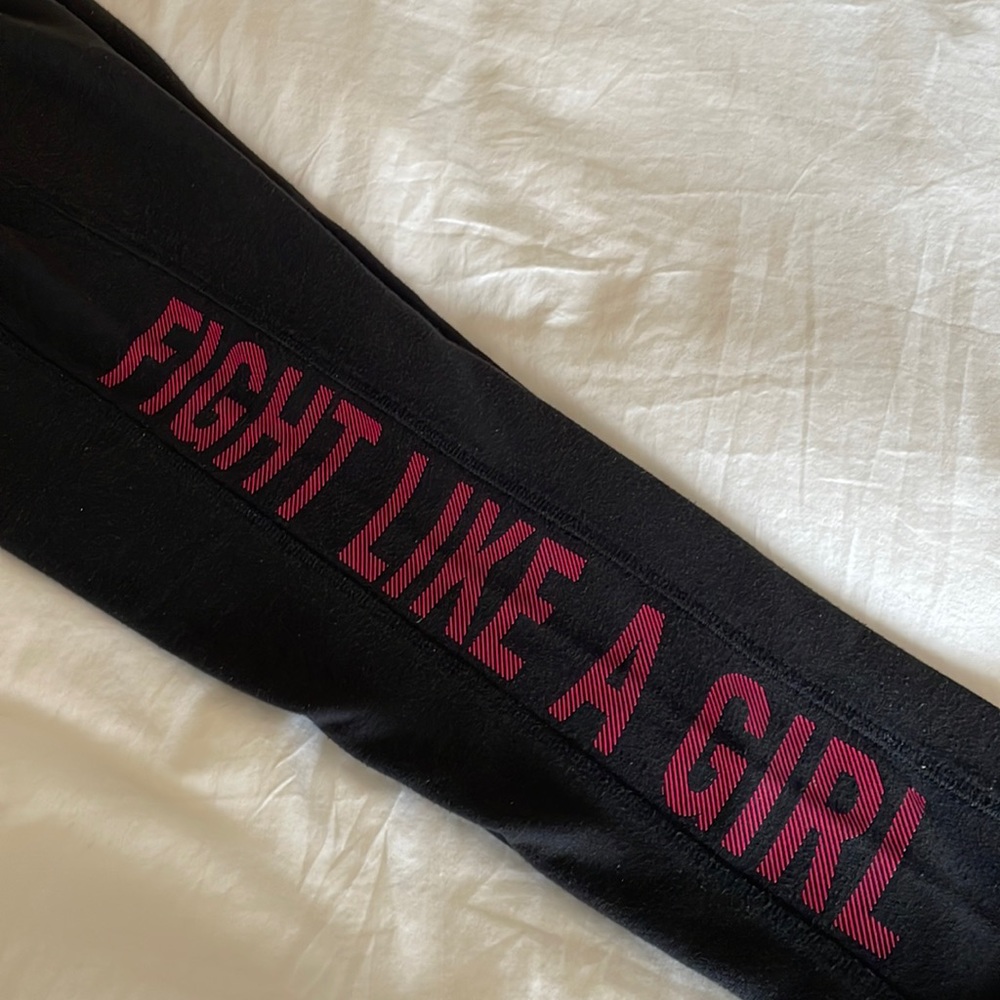 🌸 Ideology “Fight like a girl” Breast Cancer Awareness sweatpants